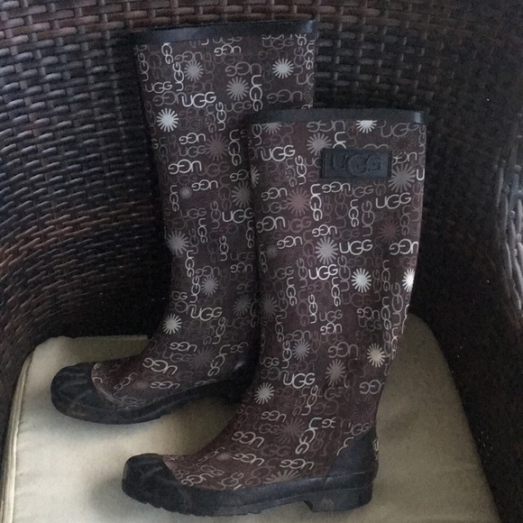 UGG Monogram Logo Rainboots! - Picture 3 of 15